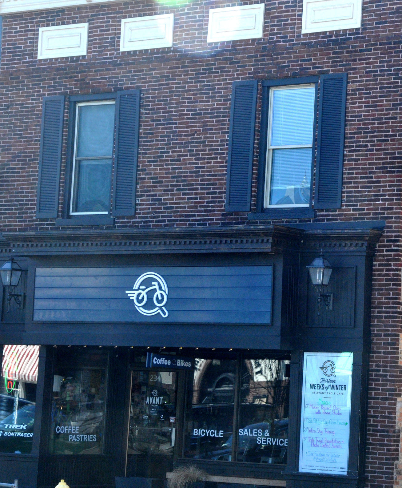 Avant Cycle Cafe, 234 Broad St. in downtown Lake Geneva